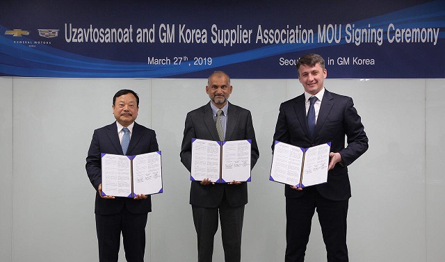 «O'zavtosanoat» AJ, «General Motors» va «GM Korea Supplier Association» o‘zaro anglashuv memorandumini imzoladilar